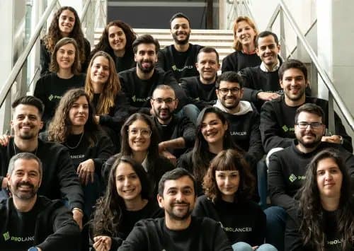 Roberto Cortez com uma turma do Prolancer